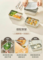 𝗗𝗼𝘂𝗯𝗹𝗲 𝗕𝗼𝘅 - 好煮盒【不鏽鋼盒體_XL x1, 好煮隔熱夾 x1, 好提玻璃蓋 x1】【逢星期日截單, 預計 : 3至4星期發貨】
