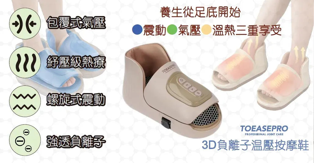 【優舒保】 負離子矯型馬甲 |三維聚能儀|3D 負離子温壓按摩鞋【逢星期日截單, 預計 : 3至4星期發貨】