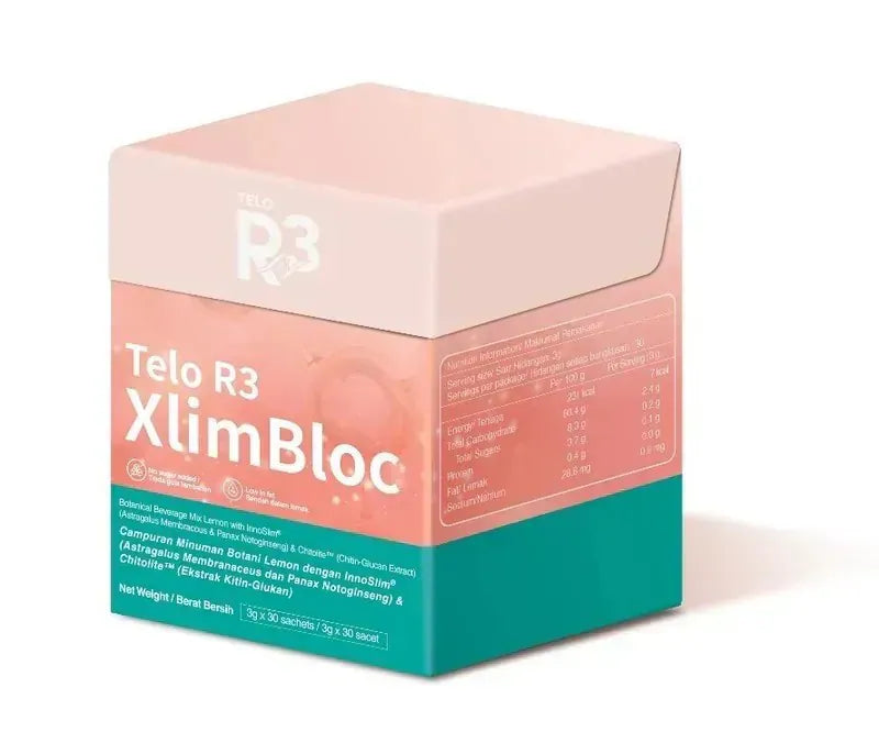 Telo R3 XlimBloc (一盒30包)|加速脂肪燃燒|加速血糖代謝|維持腸道整體舒適度【逢星期日截單, 預計 : 3至4星期發貨】