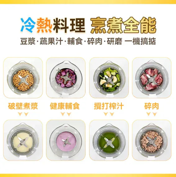 Yohome 7重降噪免濾萬用全家健康營養料理破壁機 YH-009｜營養機｜攪拌機｜破壁機｜豆漿機 (行貨一年保養)【逢星期日截單, 預計 : 3至4星期發貨】