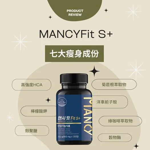 MANCYFit S+【逢星期日截單, 預計 : 3至4星期發貨】
